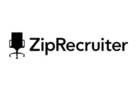 Logo ziprecruiter black