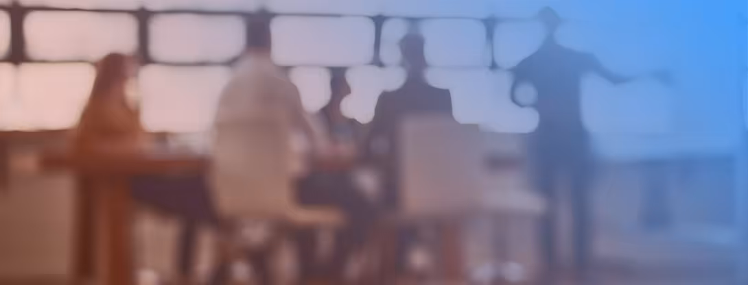 Blurry Business Meeting Banner