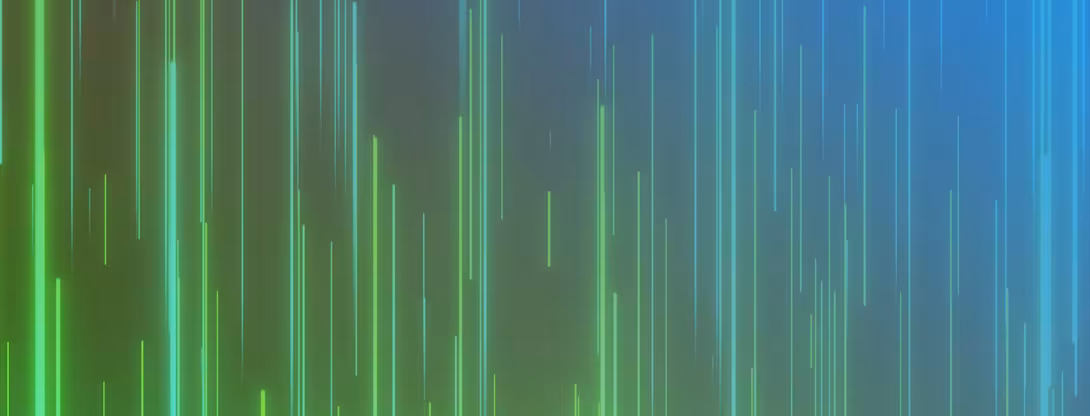Green Neon Lines Banner